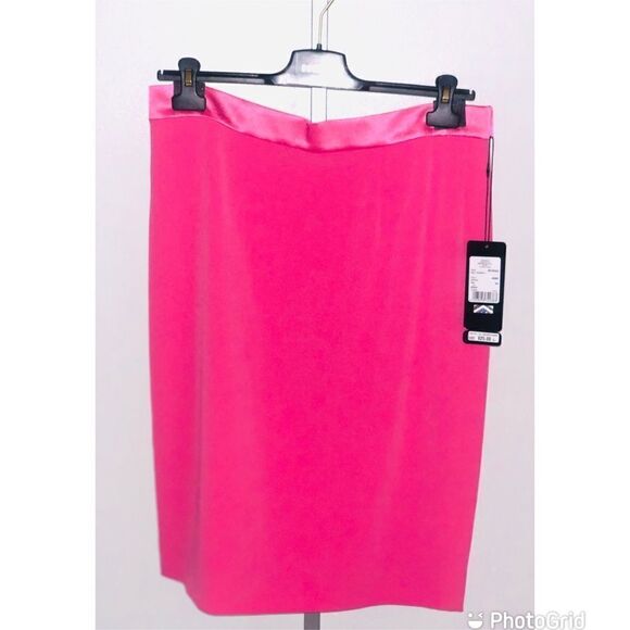 New Escada Bergrid Pink Pencil Skirt WMS SZ 44 - Picture 1 of 8